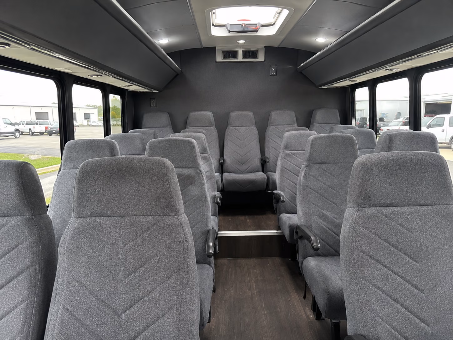 18 passenger minibus interior