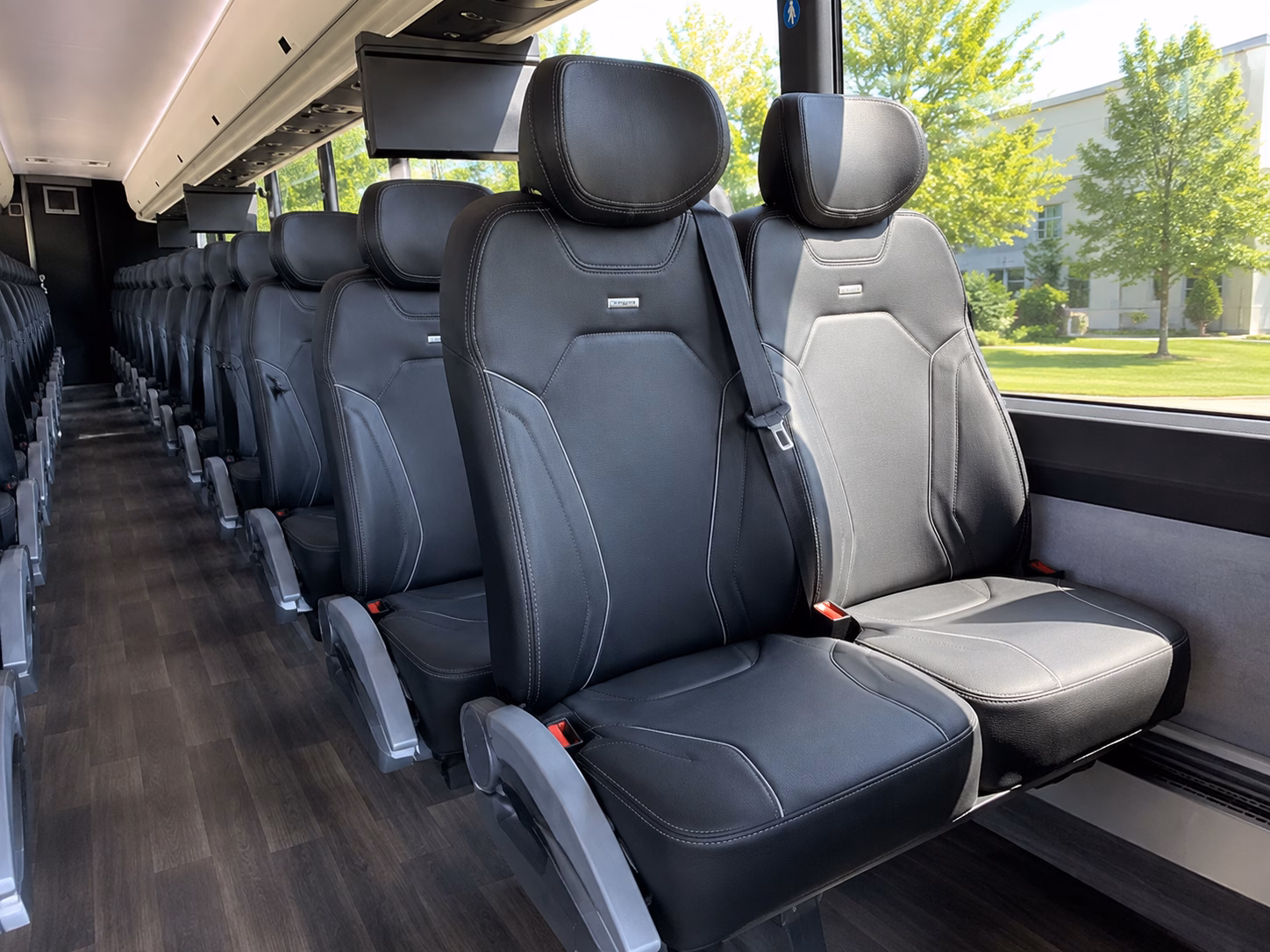 victorville charter bus rental interior